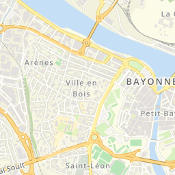 carte bayonne centre CARTE ET PLAN DE BAYONNE MOUSSEROLLES: Services, équipements et 