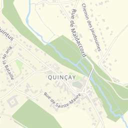 Carte de Quinçay (86190), Plan de Quinçay, code postal 86190